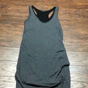 Banana Republic Charcoal & Black Maxi Dress